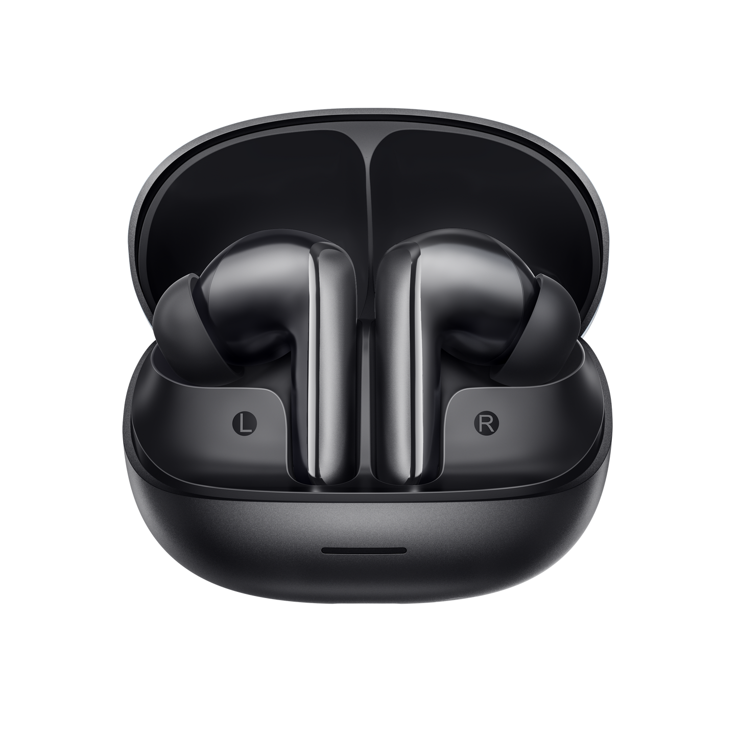 MeloBuds N65 – czarne słuchawki True Wireless w etui ładującym.