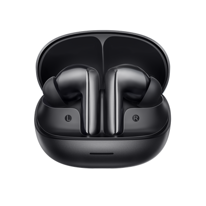 MeloBuds N65 – czarne słuchawki True Wireless w etui ładującym.