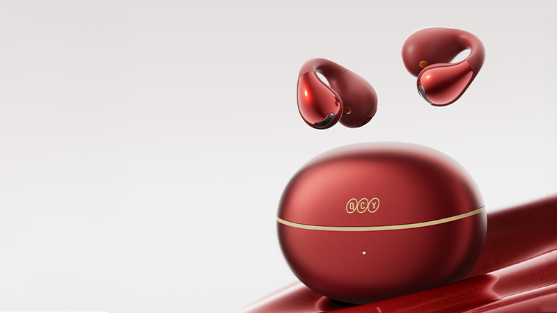 Czerwone słuchawki douszne