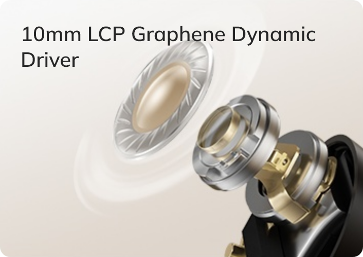 10mm LCP grafenowy dynamiczny przetwornik dla wysokiej jakości dźwięku w słuchawkach