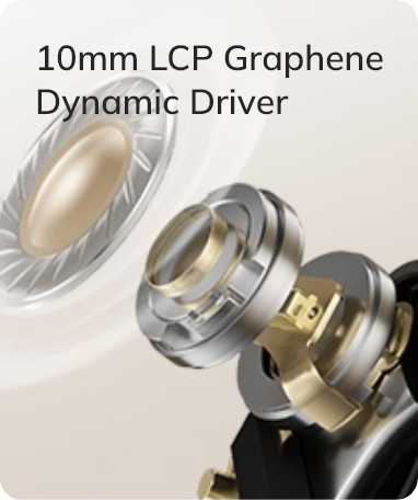 10mm LCP grafenowy dynamiczny przetwornik do słuchawek z wyższej półki