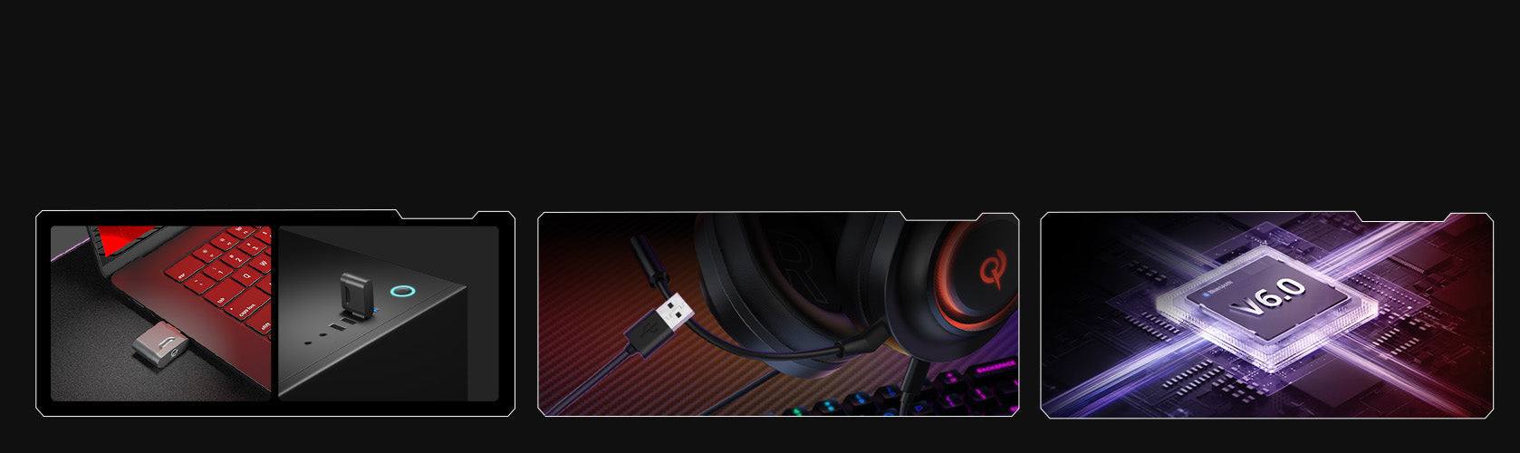 Słuchawki gamingowe RGB z Bluetooth 6.0, złączem USB-C i efektami świetlnymi LED do komputerów i konsol