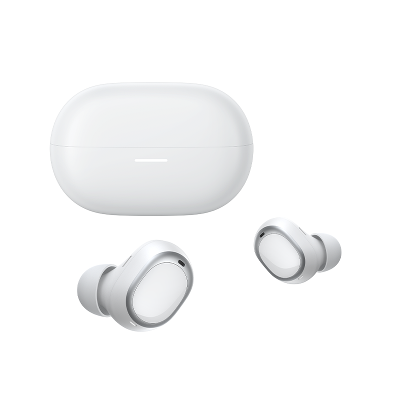 QCY MeloBuds A30 słuchawki Bluetooth z etui ładującym, białe, nowoczesny design dla czystego dźwięku i komfortu